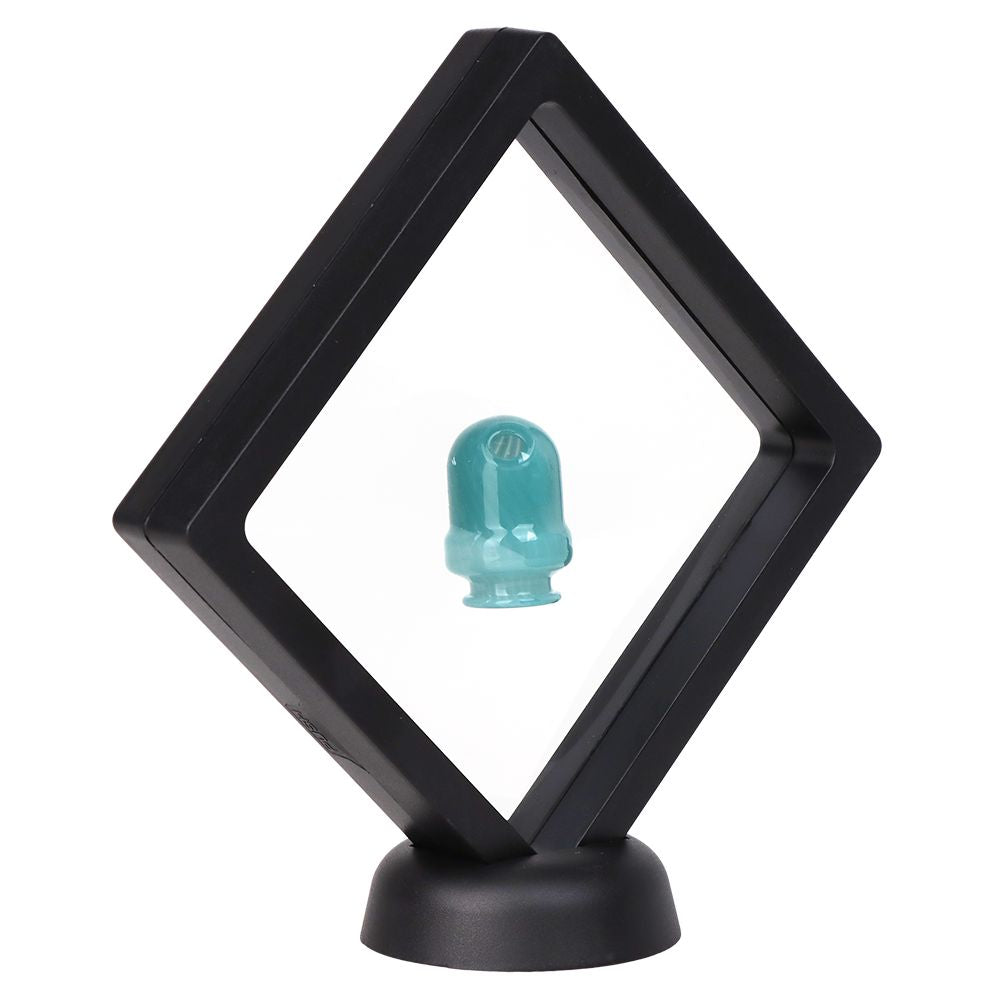 Pulsar Round Tip Glass Mouthpeice Attachment for Puffco Pivot w/ Display Stand - Colors Vary