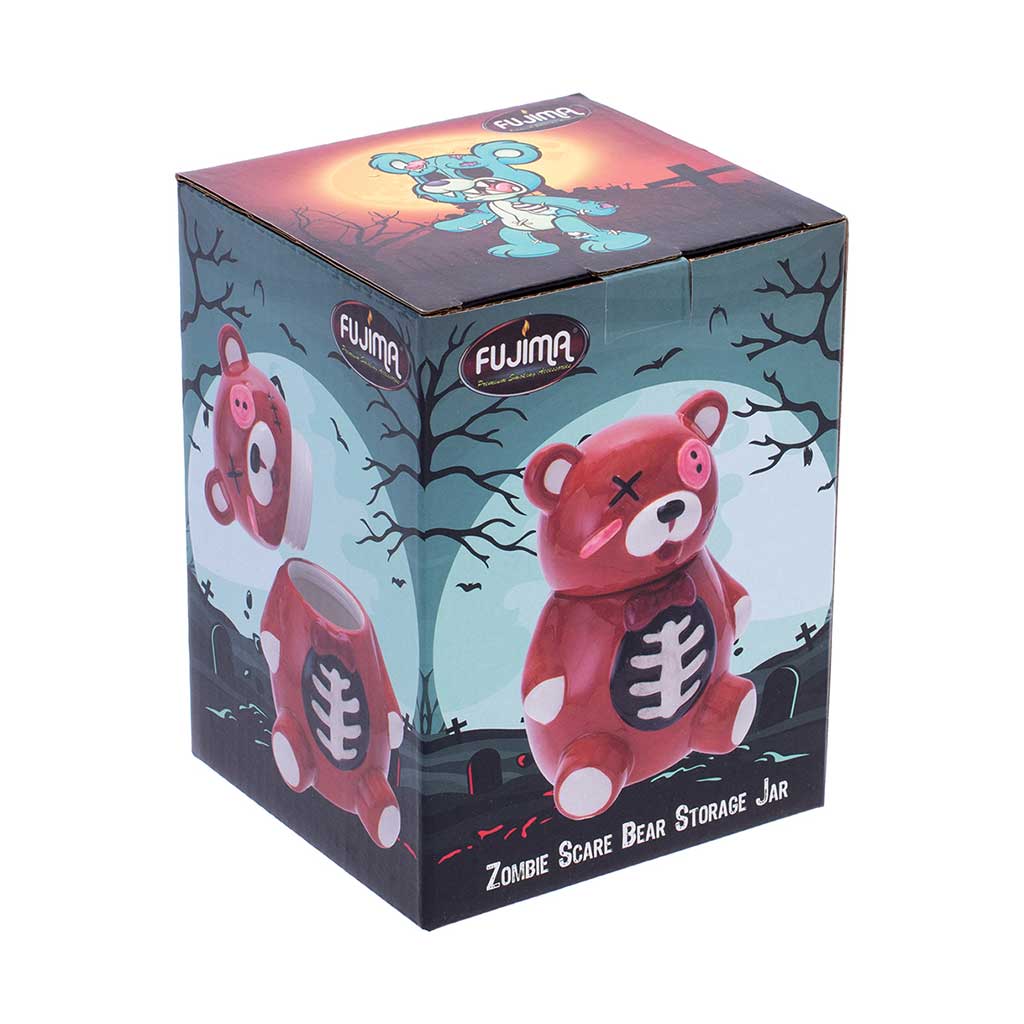 ZOMBIE SCARE BEAR STORAGE JAR