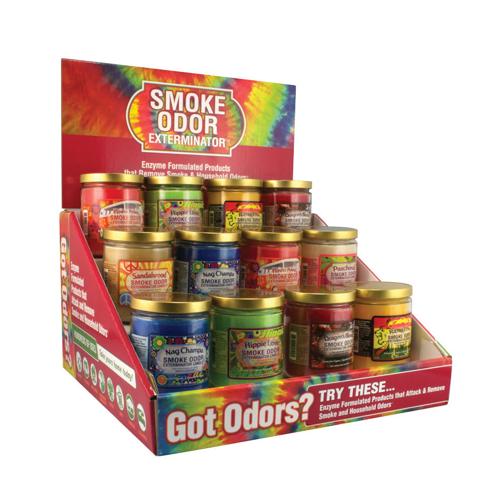 Smoke Odor Exterminator Candle 13oz - Retro Mix - 12pcs