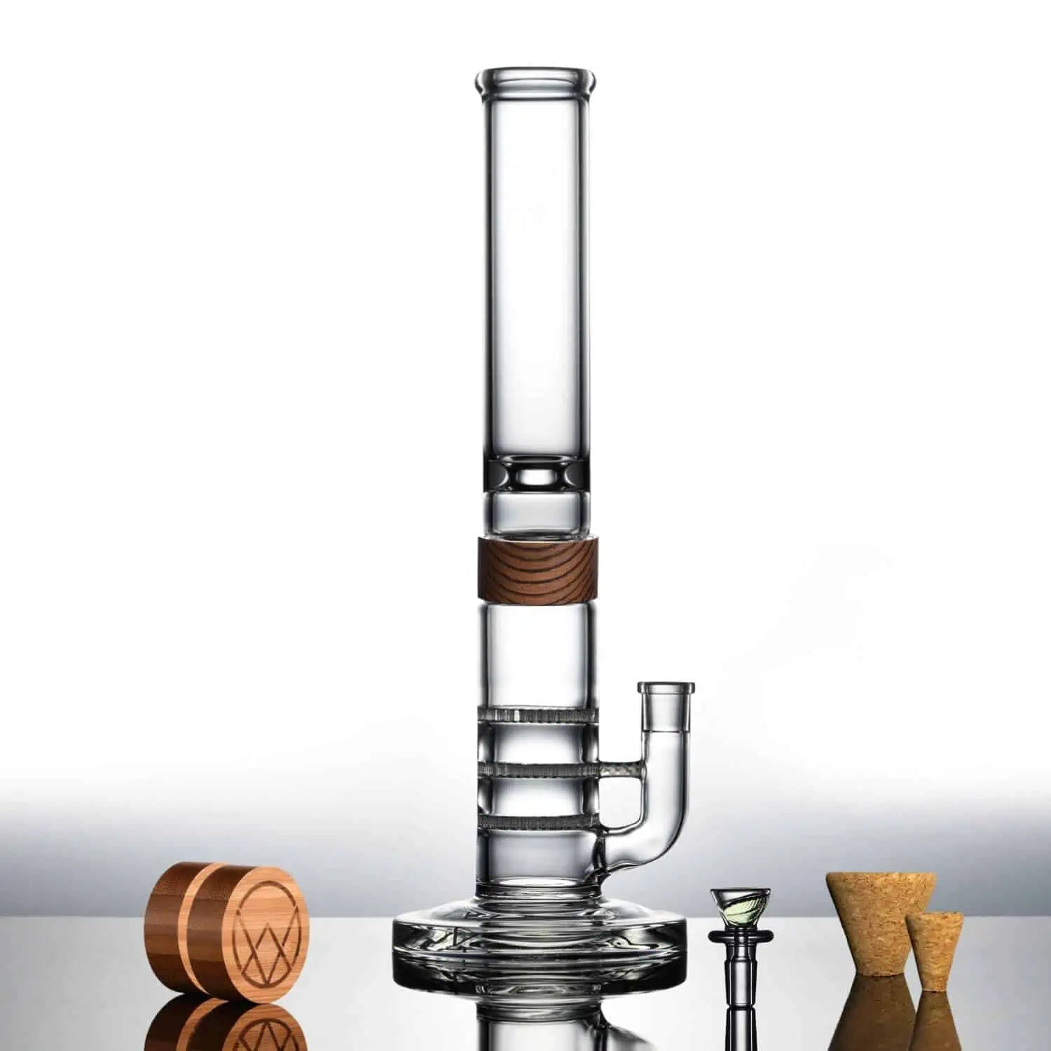 Vitae Glass T.H.C Bong - 16" (Triple Honey Comb)