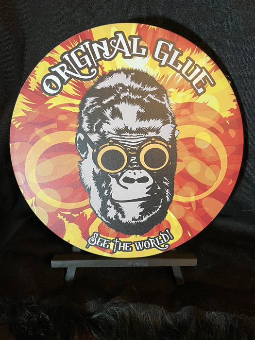 Gorilla Glue 4 Strain Art 12" x 12" Round Printed Aluminum Sign
