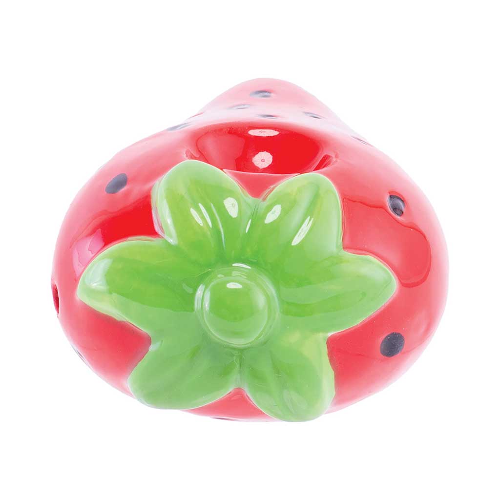 STRAWBERRY CERAMIC HAND PIPE