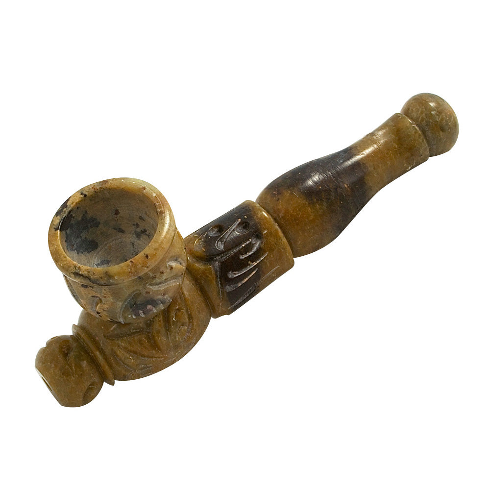 Multicolored Marble Stone Pipe 4.25"