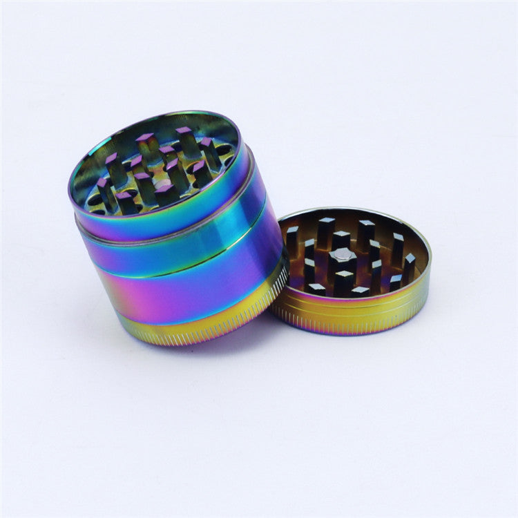 Zinc Alloy Iridescent 4 Piece Metal Grinder