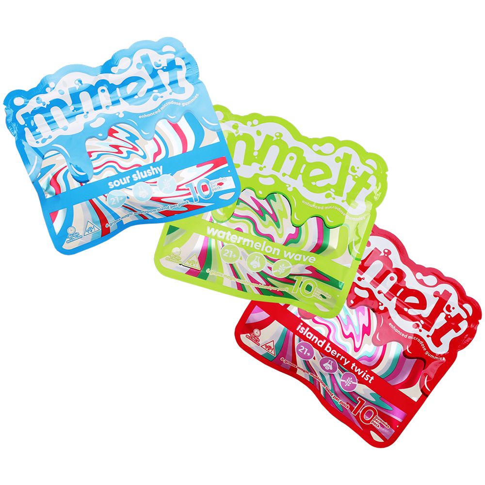 Mmelt Microdose Mushroom Gummies | 6g | 10pc | 6pk Display
