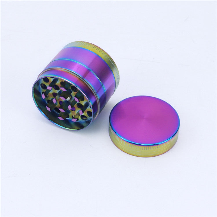 Zinc Alloy Iridescent 4 Piece Metal Grinder