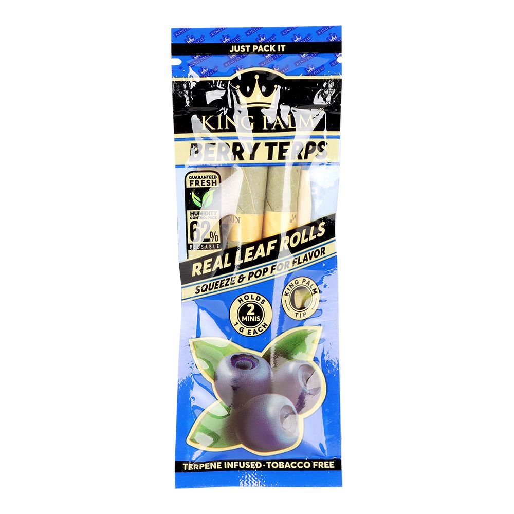 King Palm Hand-Rolled Leaf Wraps | Mini | 2pc | 10pk Display