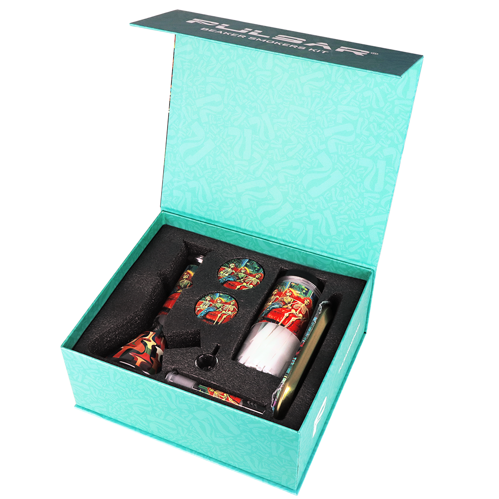 Pulsar Design Series Beaker Water Pipe Smoker's Kit | 7.75"