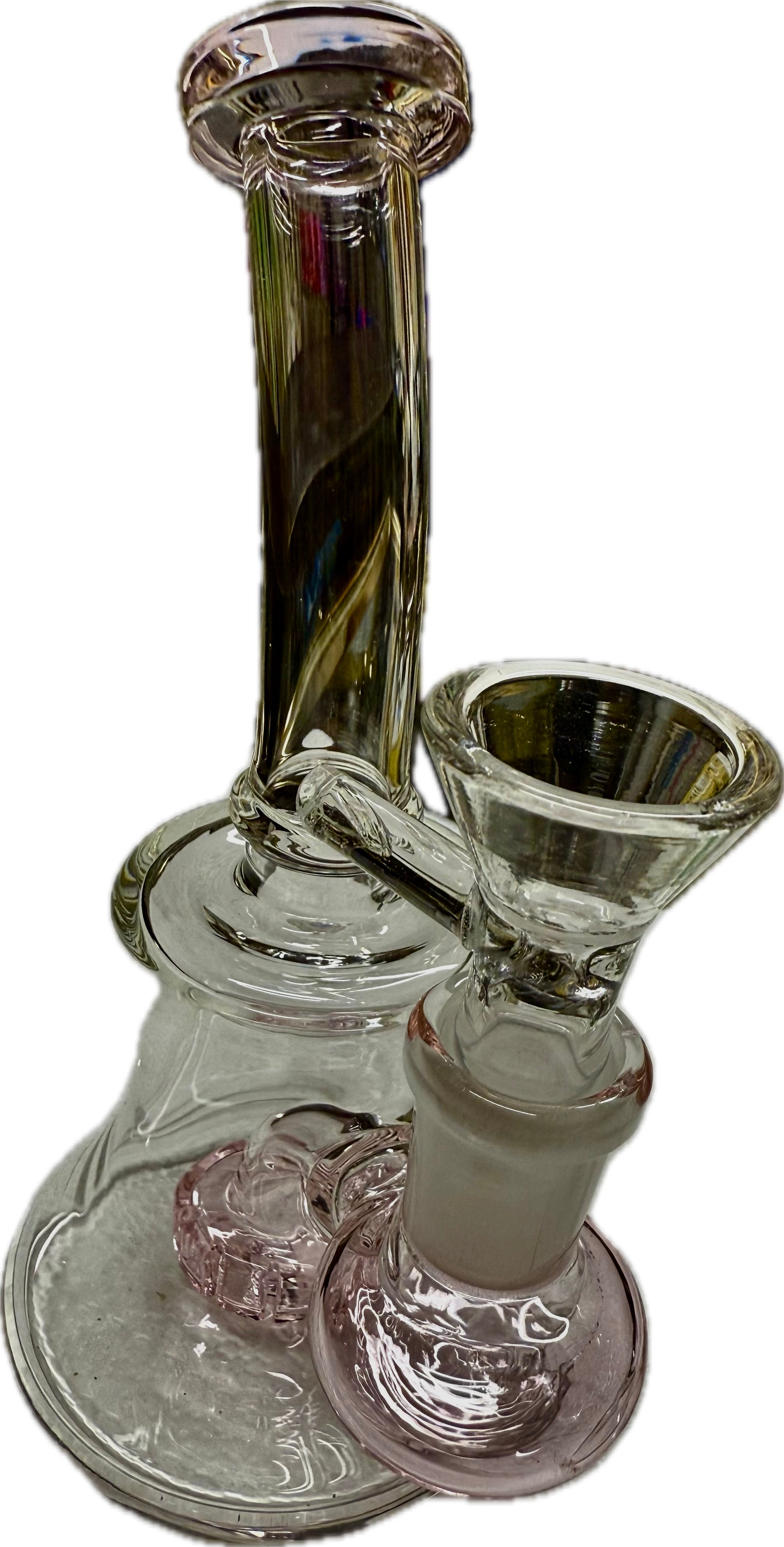 Ripkitty 7” Conical Bong Color Shower with 14mm Male Bowl