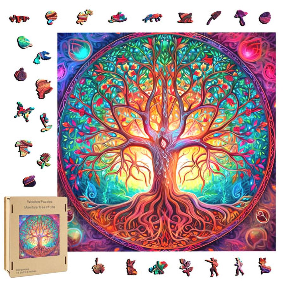 Tree of Life Whimsy Wooden Puzzle - 500 Pieces