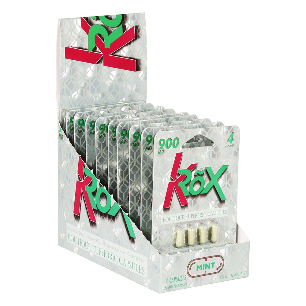 KRox Boutique Euphoric Capsules | 900mg | 4pc | 10pk Display