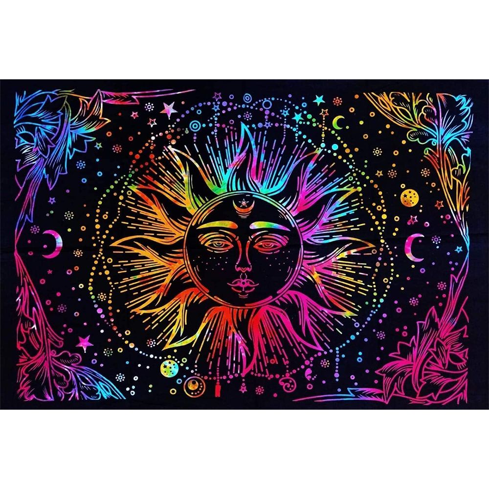Trippy Sheetz Celestial Sun Tapestry - 55"x85"