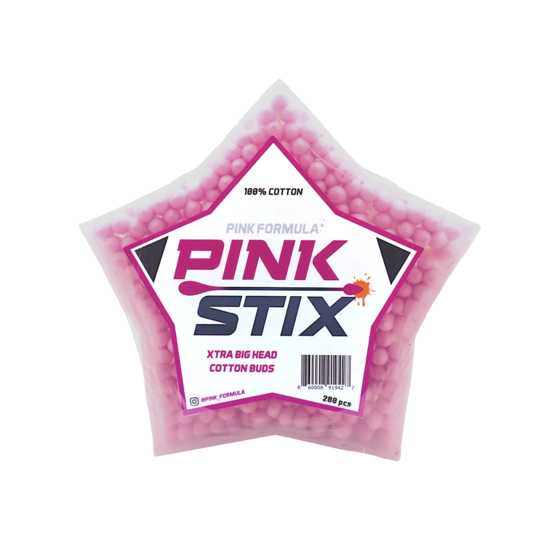 Pink Stix - XL Cotton Heads: Single Pack