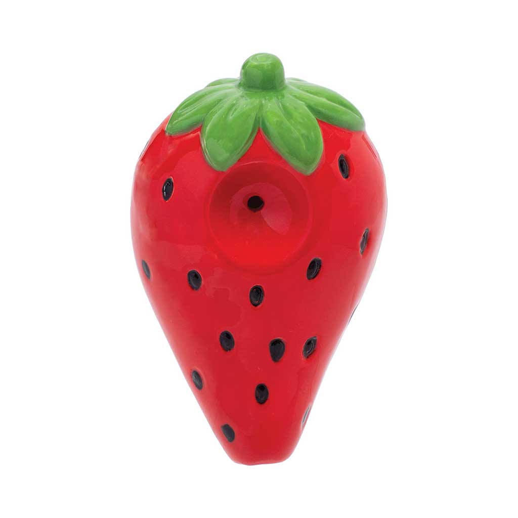 STRAWBERRY CERAMIC HAND PIPE