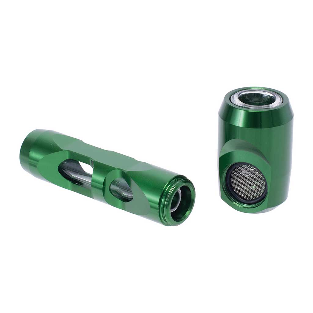 ALUMINUM GLASS SMOKING PIPE