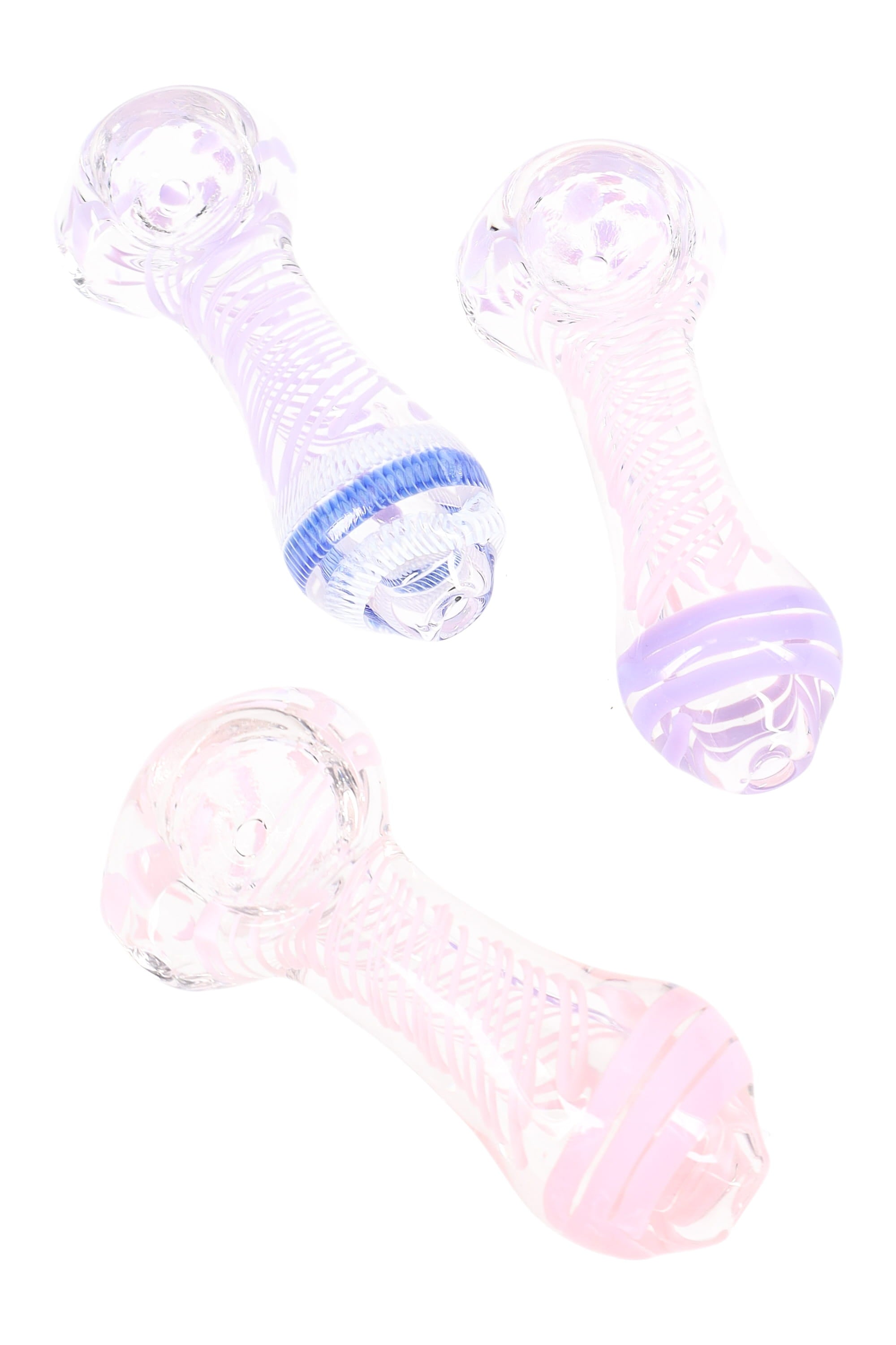 3″ Neon Dot Glass Spoon