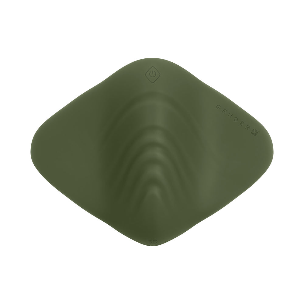 Gender X Pleasure Pad Rechargeable Grinding Pad & Stroker Silicone Green
