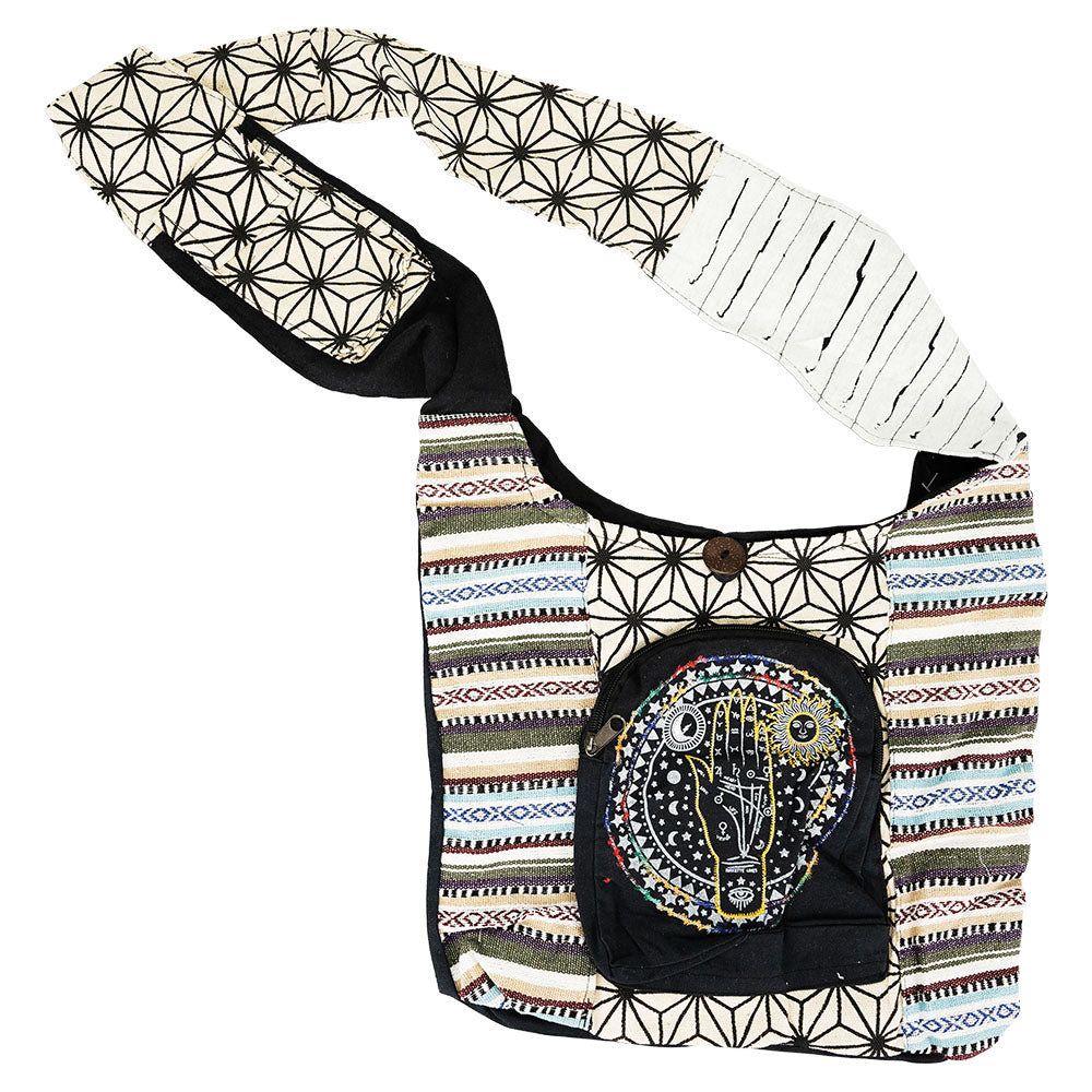 ThreadHeads Geometric Astrology Hand Sling Bag - 15"x15"