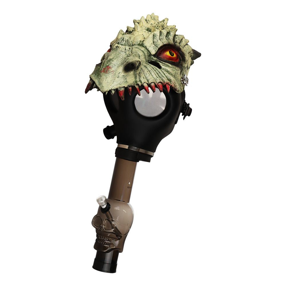 Gas Mask with Acrylic Water Pipe | 8"