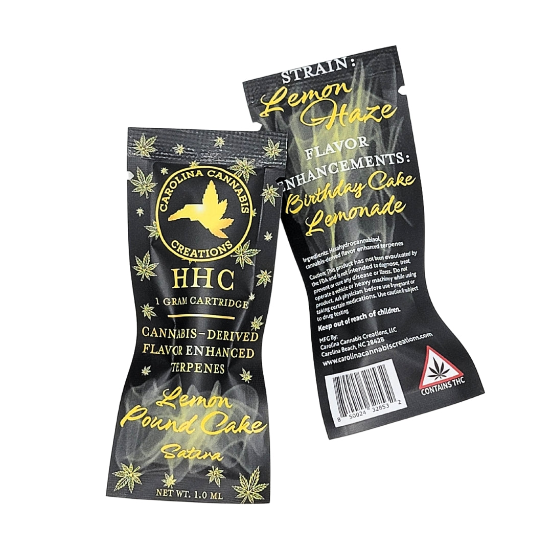 HHC Vape Cartridge 1g - Lemon Pound Cake (Sativa)