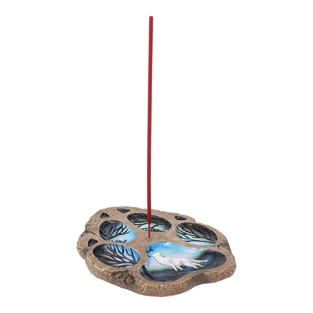 Fujima Wolf Footprint Flat Incense Burner - 6"