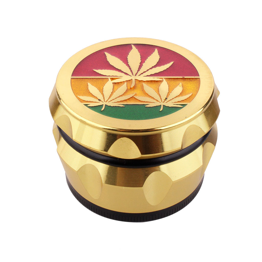 VINTAGE ALUMINUM EMBOSSED HERB GRINDER