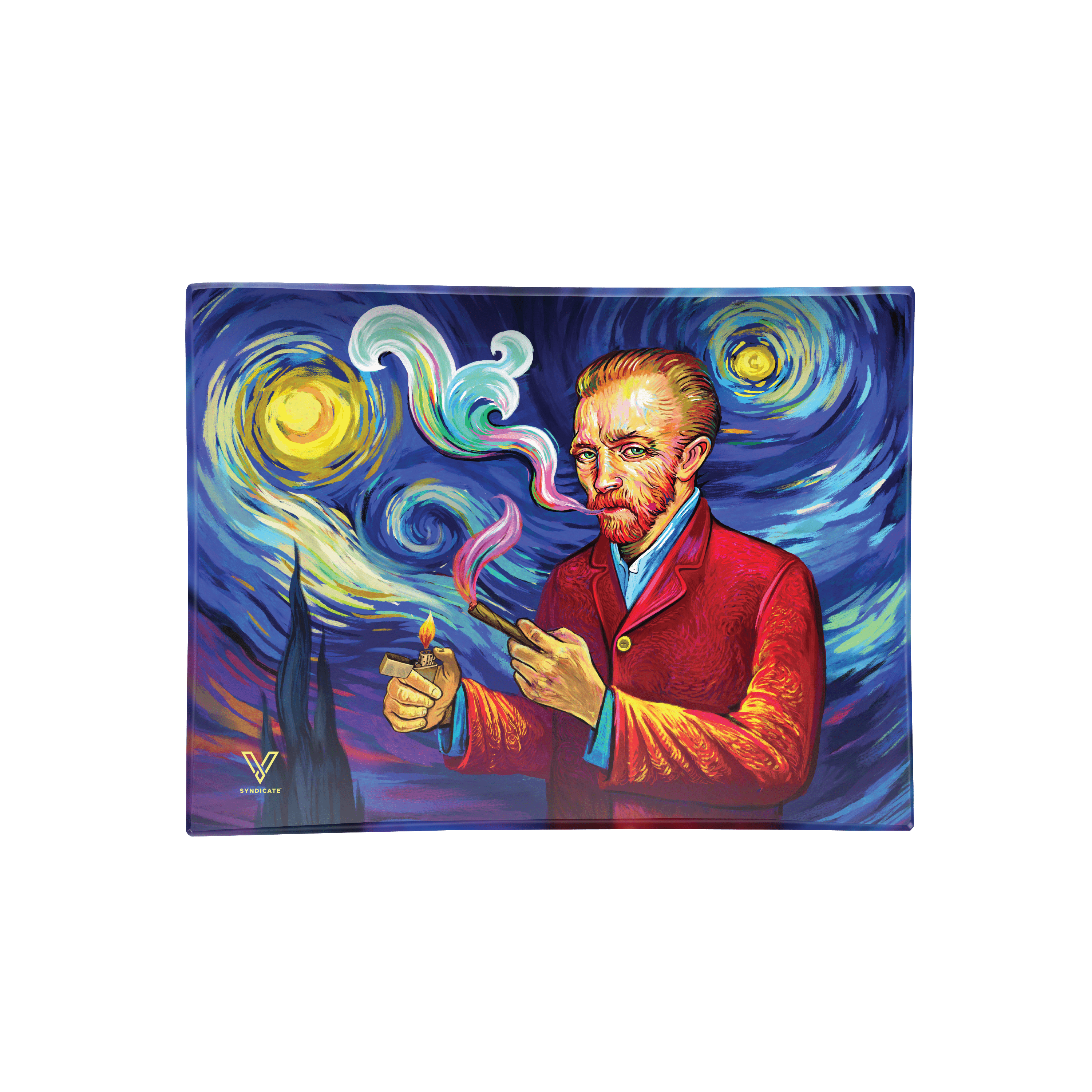 Smoky Night Glass Rollin' Tray