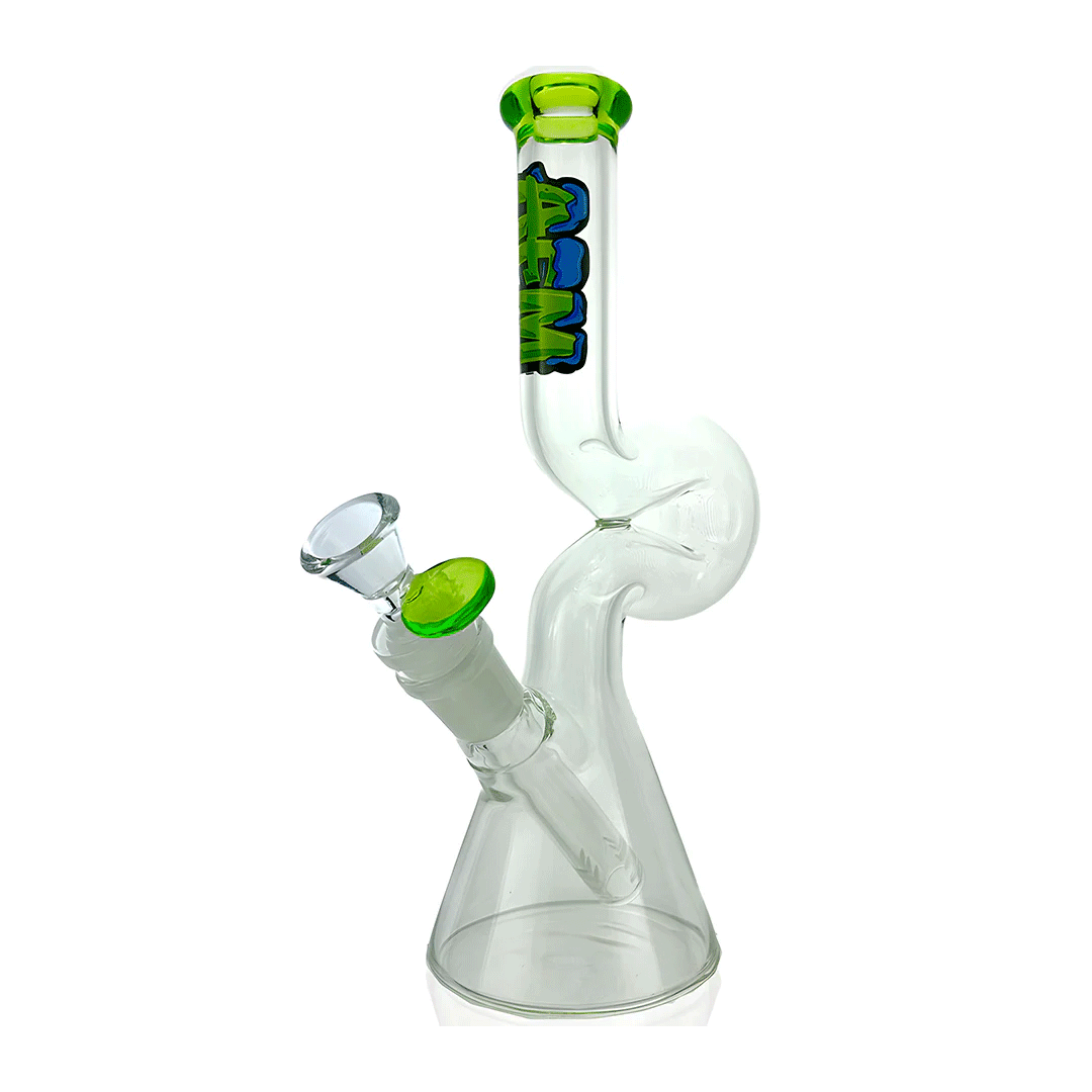 AFM Glass 9" Mini Hunchback Glass Water Pipe