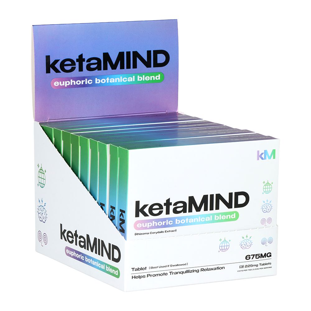 10CT DISPLAY - KetaMIND Euphoric Botanical Blend Tablets - 675mg / 3pc