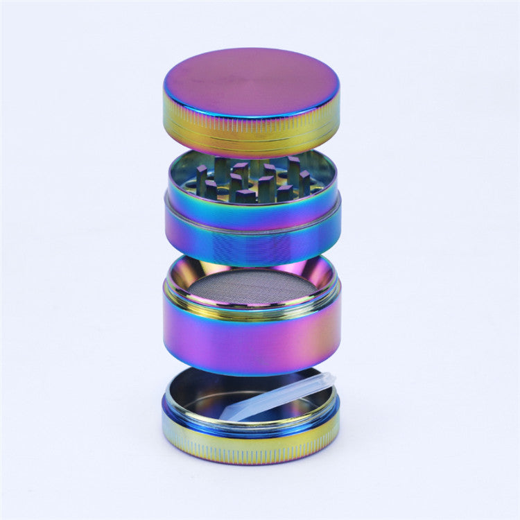 Zinc Alloy Iridescent 4 Piece Metal Grinder