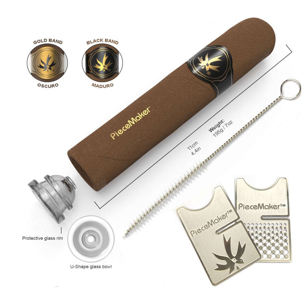 Piecemaker Kuban Silicone Pipe w/ Accessories- 4.4"/Colors Vary