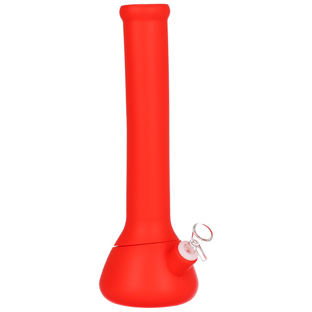 4CT BUNDLE - Silicone Beaker Water Pipe - 13.25"/ 14mm F / Assorted Colors