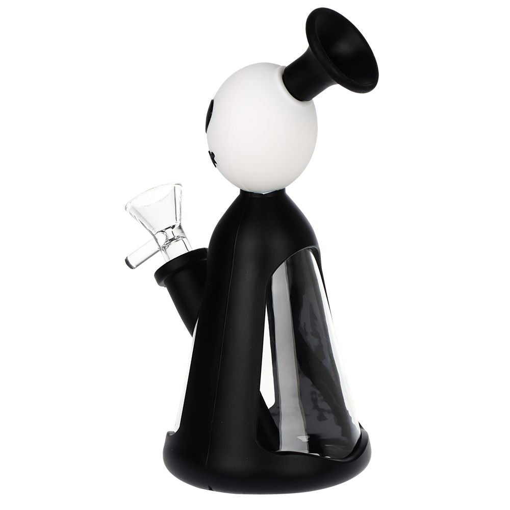 Nightmarish Silicone on Glass Water Pipe - 7.25" / 14mm F