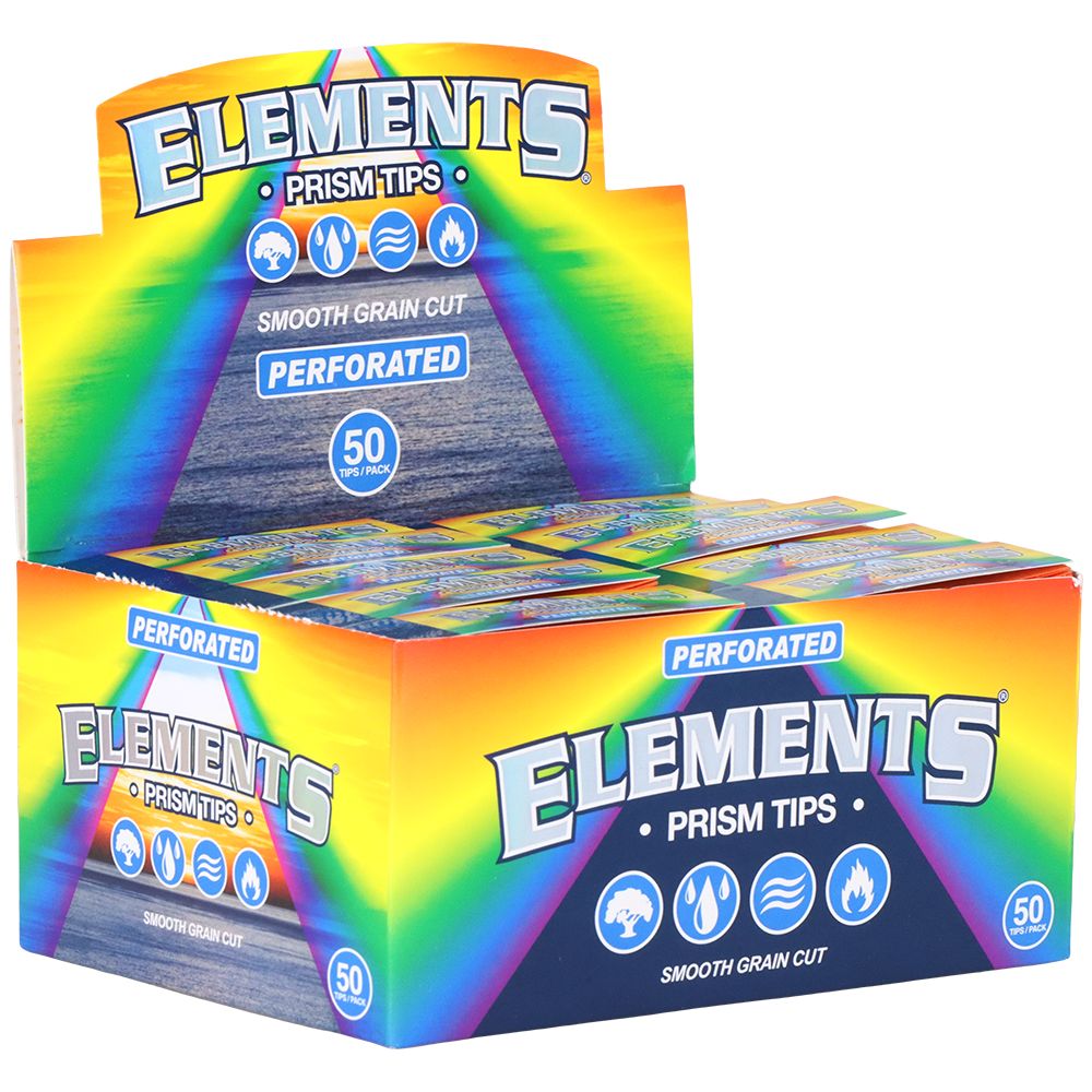 50PK DISPLAY - Elements Prism Perforated Tips - 50pc
