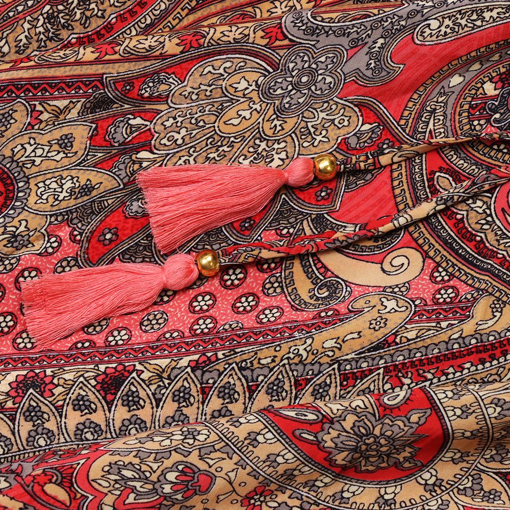 Halter Top Tie Front Silk Full Length Dress - One Size / Styles Vary