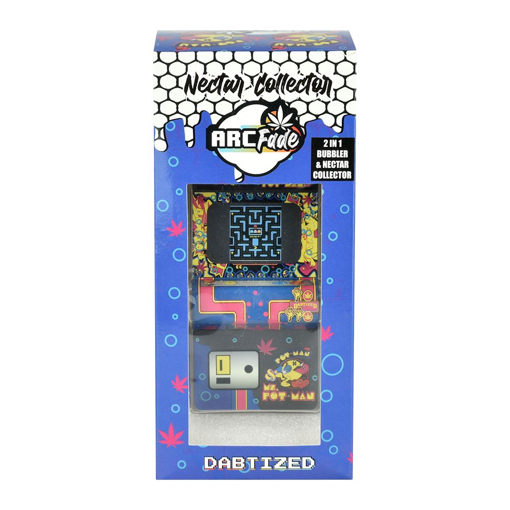 Dabtized Arcade LED Bubbler Dab Straw & Dry Herb Pipe - 7.5"