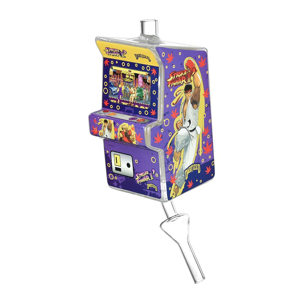 Dabtized Arcade LED Bubbler Dab Straw & Dry Herb Pipe - 7.5"