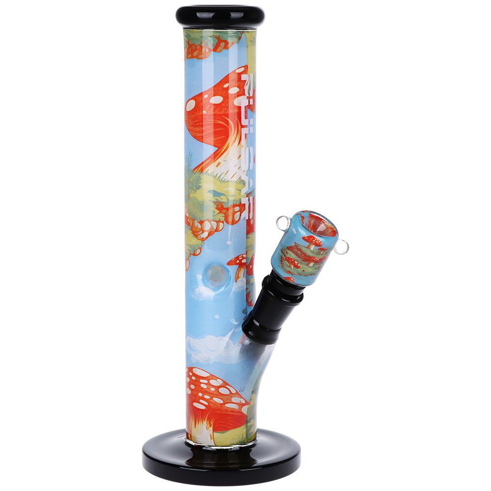 Pulsar Inside Print Straight Tube Glass Water Pipe | 11.25"