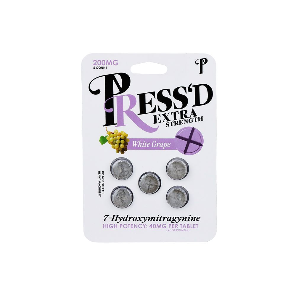 Press'd Extra Strength 7-Hydroxymitragynine Tablets | 200mg