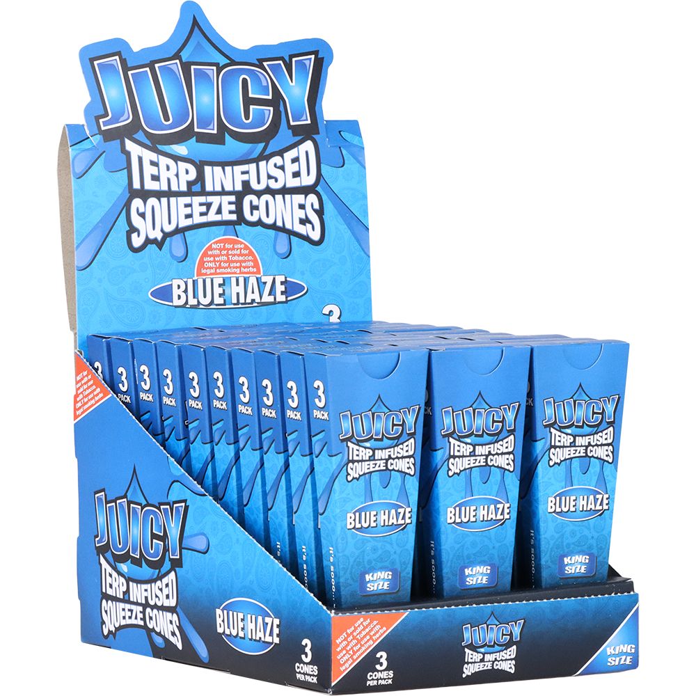 Juicy Terp Infused Squeeze Pre-Rolled Cones | Blue Haze | 30pk Display