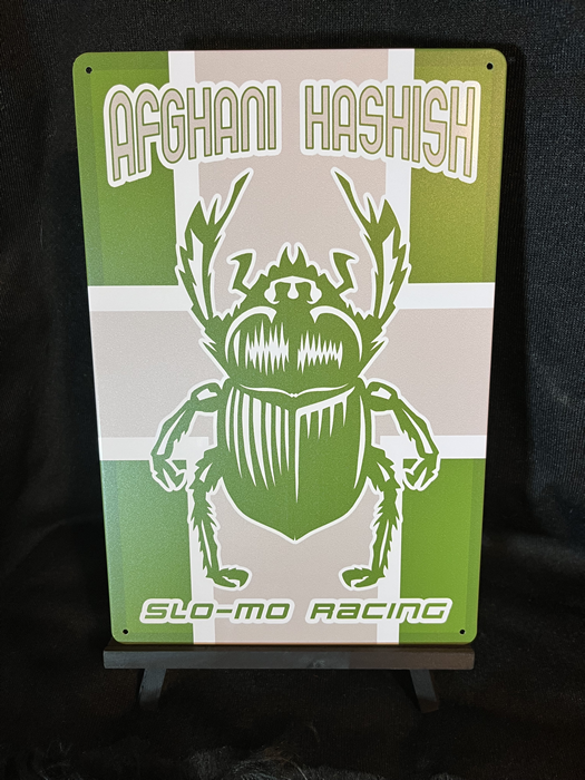 Afghani Hashish Strain Art  8" x 12" Aluminum Sign