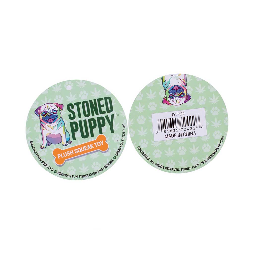 STONED PUPPY HAND PIPE SQUEAKY DOG TOY