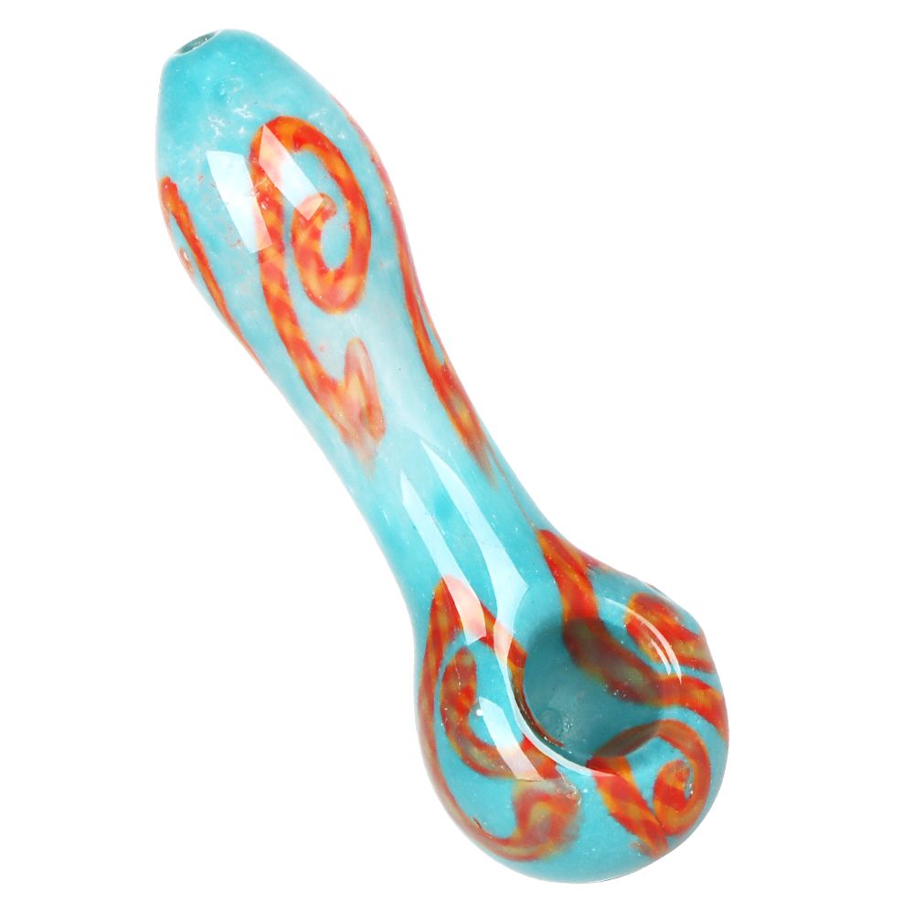 20CT BUNDLE - Deluxe Glass Spoon Pipe - 4" / Assorted Colors and Styles