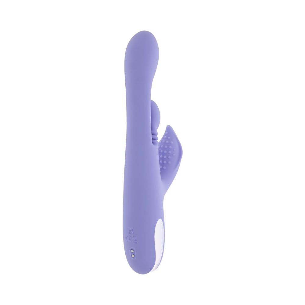 Playboy Nubbin Rubbin Rechargeable Dual Stimulator Vibe Silicone Purple