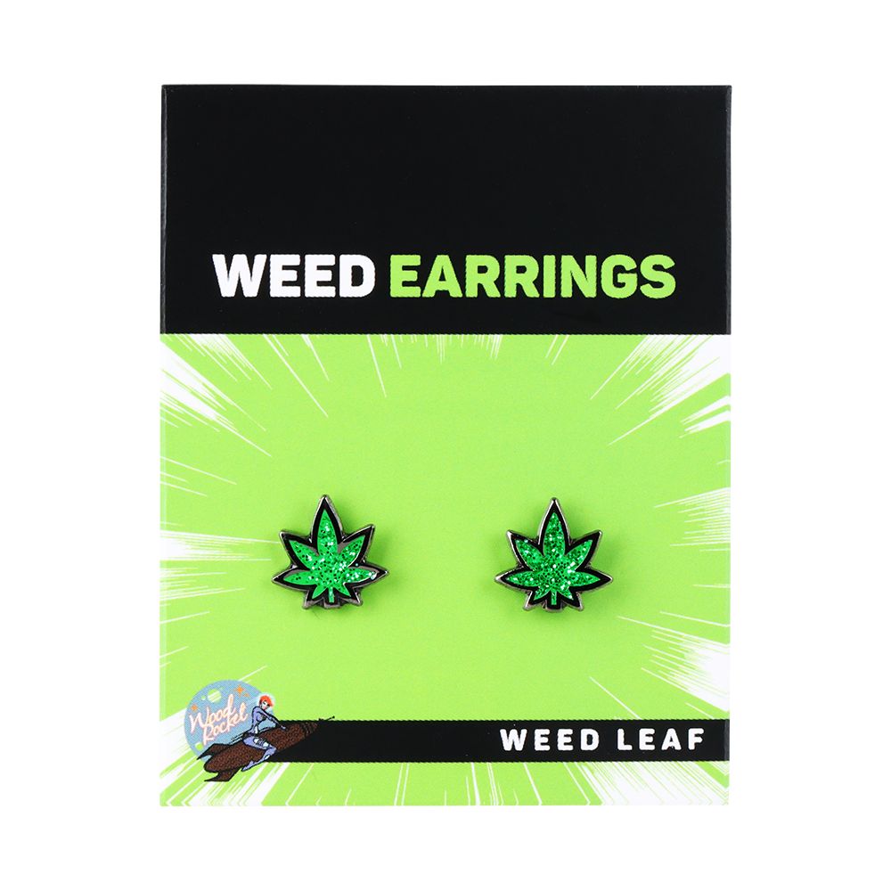 Wood Rocket Stoner Earrings
