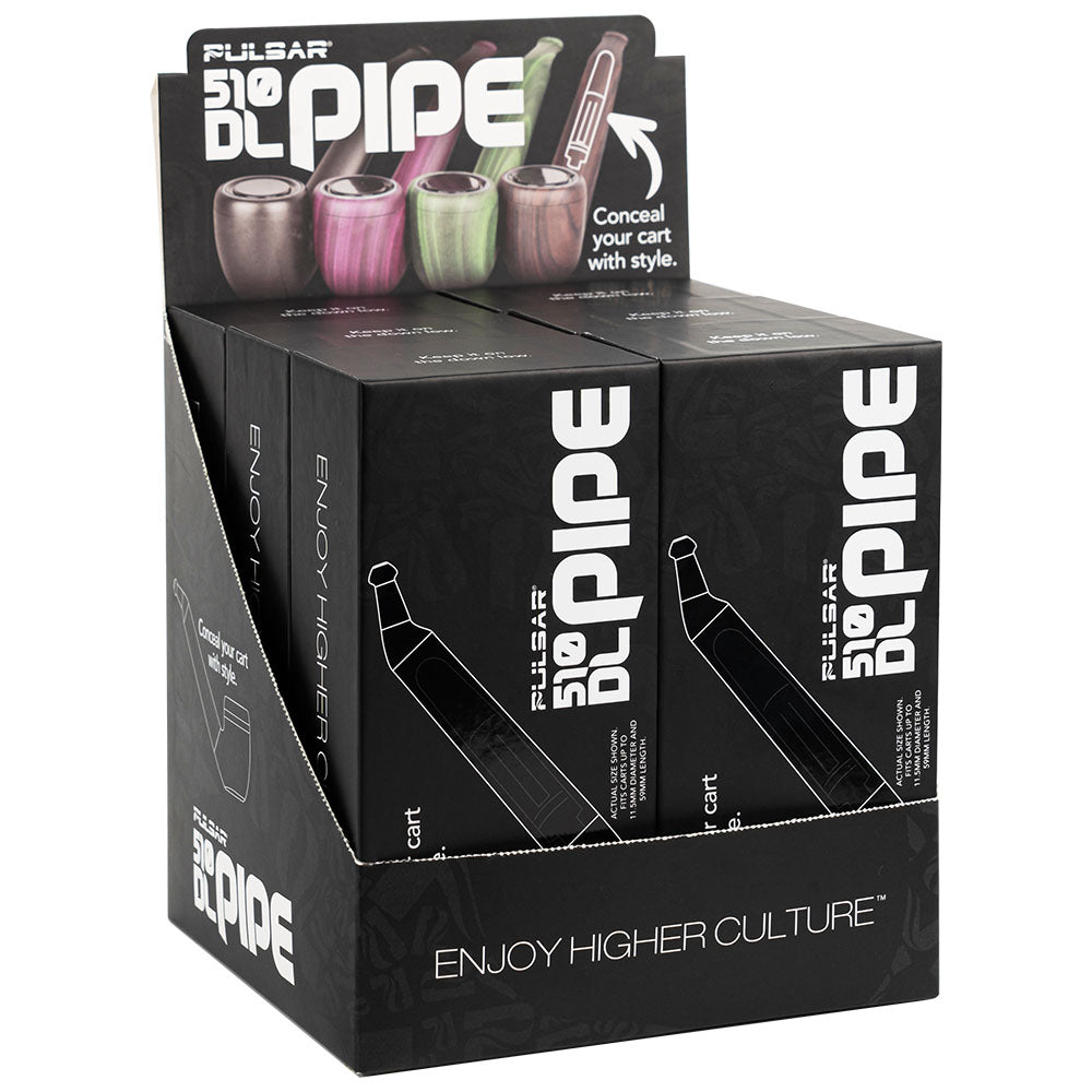 Pulsar 510 DL Pipe Variable Voltage Cartridge Vape 650mAh 12pc