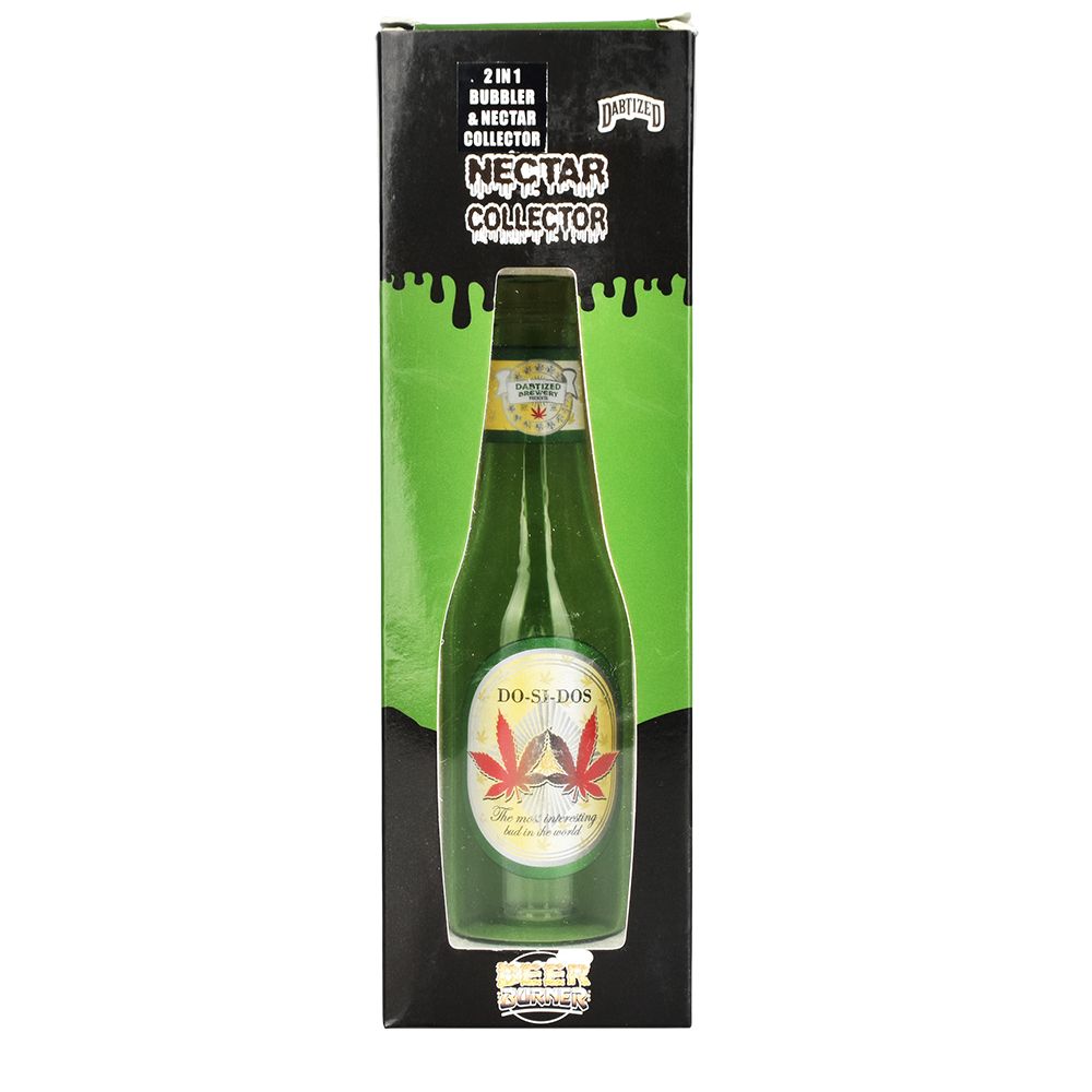 Dabtized Beer Burner Dab Straw & Dry Herb Pipe - 7.75" / 10mm F / Designs Vary