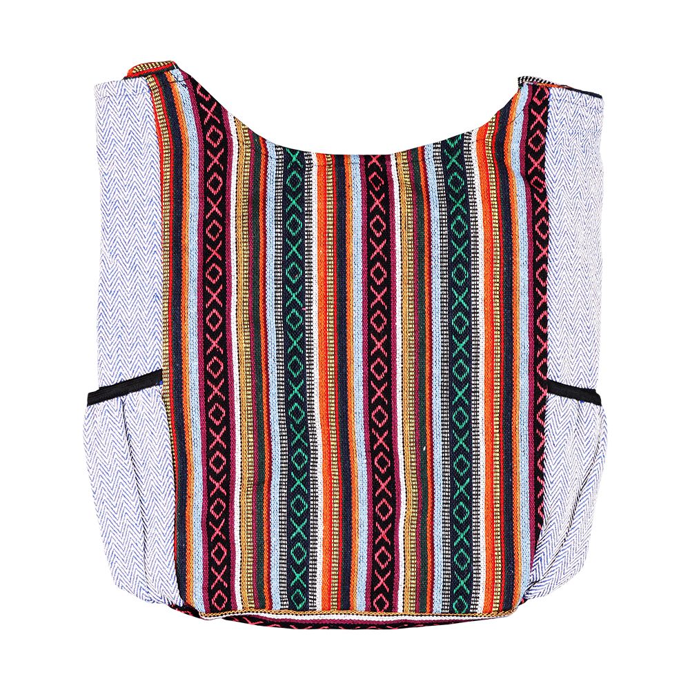 ThreadHeads Sugar Skull Aztec Patchwork Shoulder Sling Bag - 15"x14"