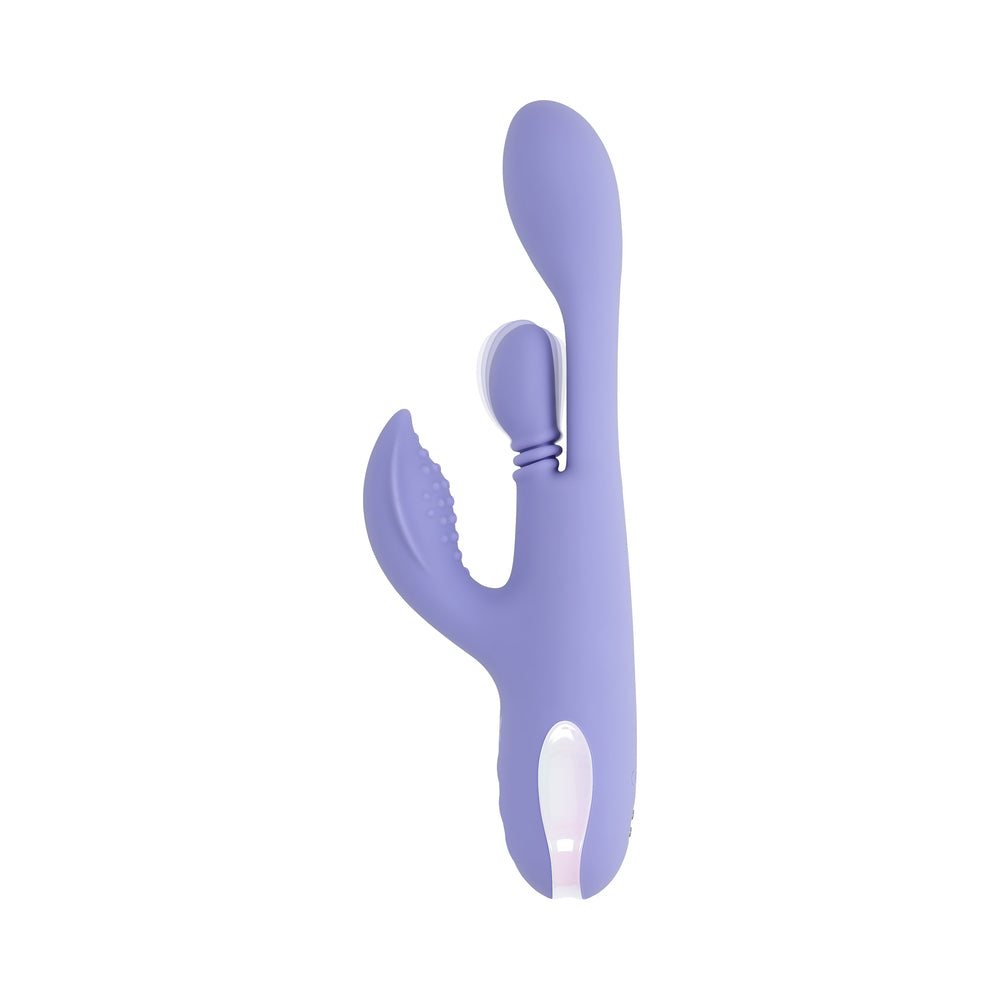 Playboy Nubbin Rubbin Rechargeable Dual Stimulator Vibe Silicone Purple
