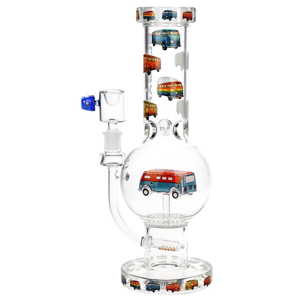 Pulsar VW Bus Bubble Base Glass Water Pipe - 12.25" / 14mm F